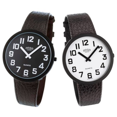 Montre pour malvoyants Arsa Suisse - unisexe Jumbo blanc ou noir