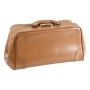 Borsa florida pelle - marrone castagna