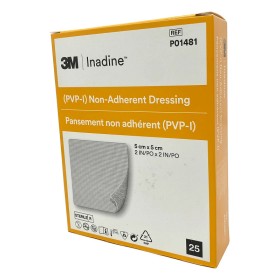 Inadine (PVP-I) Opatrunek nieprzywierający P01481, 5 cm x 5 cm - 25 szt.