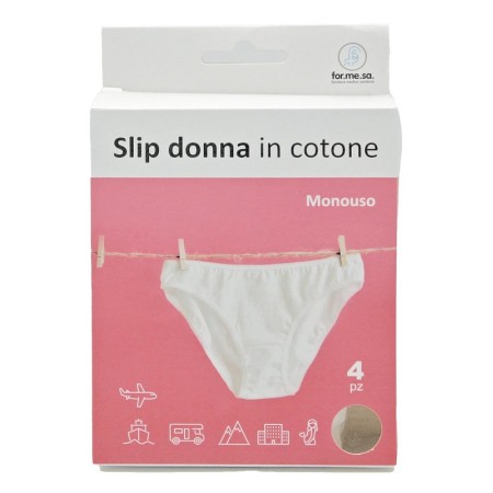 Slip monouso in cotone - 4 pezzi