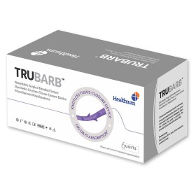 Naht abs. Trubarb Gauge 2/0 Kurve 1/2 Nadel 37 mm – 30 cm – lila – Packung. 6 Stk.