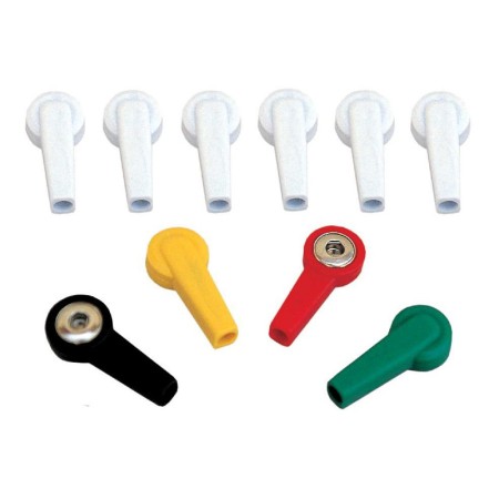 Kit di 10 adattatori ECG, da femmina 4 mm a clip
