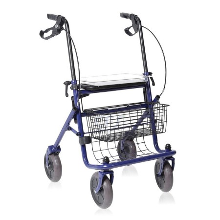 Fällbar rollator i lackerat stål - 4 hjul - Dyone
