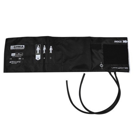 Bracciale obesi + polmone 2 tubi 62x17,5 cm -nylon nero