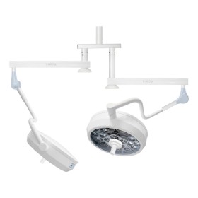 Dubbele chirurgische lamp pentaled 30e licht - aan het plafond gemonteerd