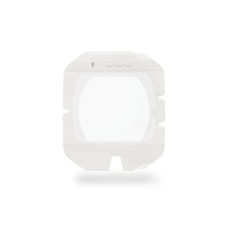 Tegaderm 3m transparant filmverband voor iv fixatie met niet-klevend venster 12x12 cm - verpakking. 25 stuks.