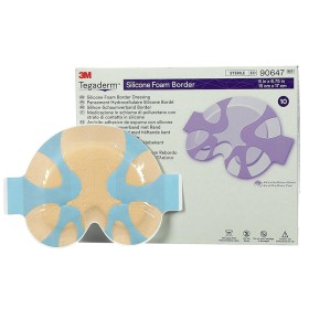 Tegaderm 3m schuimverband met siliconenranden 15x17 cm - verpakking. 10 stuks.