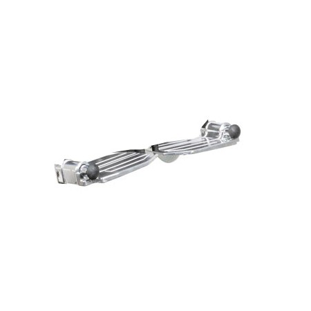 Poggiapiedi in alluminio - coppia - ricambio per cod 43260-2 - 1 paio