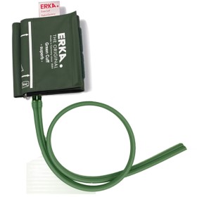 Bracciale ERKA D-Ring GreenCuff Superb verde 2 TUBI UNITI con velcro