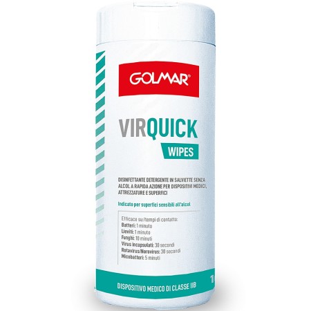 Lingettes désinfectantes Virquick Wipes - paquet de 100.