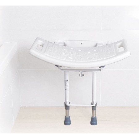 Sitz für Wanddusche mit Bodenstützfüßen