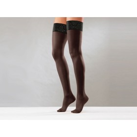 Calza autoreggente - m - forte compressione - nera - 1 paio