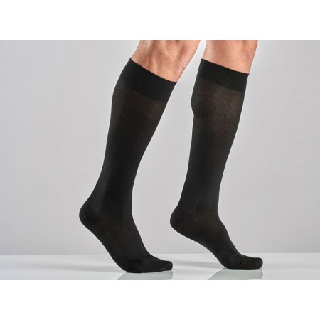 Gambaletto cotone unisex - s - media compressione - nero - 1 paio