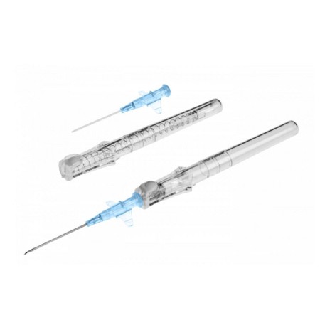 Ago cannula periferico ev di sicurezza bd insyte autoguard con alette 22g x25mm - 381923 - conf. 50 pz.